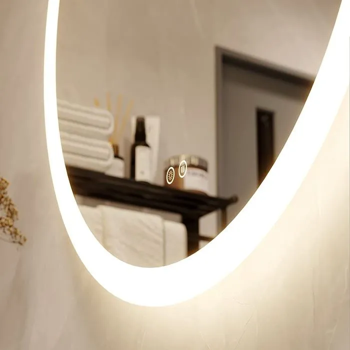 Framed Oval Bathroom Mirrors